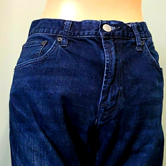 American Eagle Dark Wash Slim & Straight Jeans 34 - Picture 7 of 16